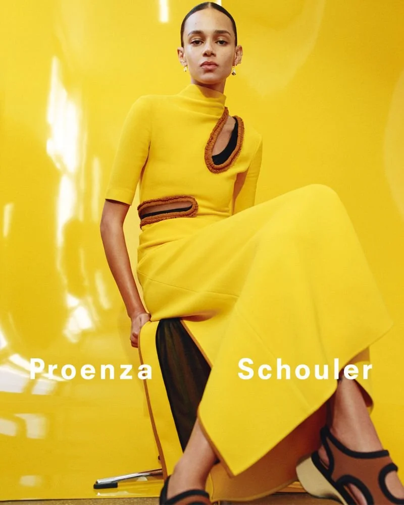 Proenza schouler yellow sales dress